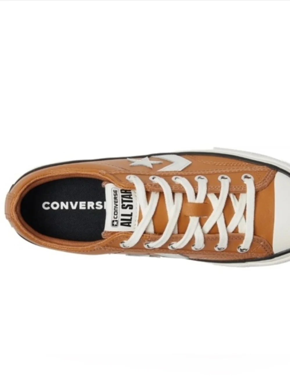 Converse Kids' Brown Leather Star Low-Top Sneakers